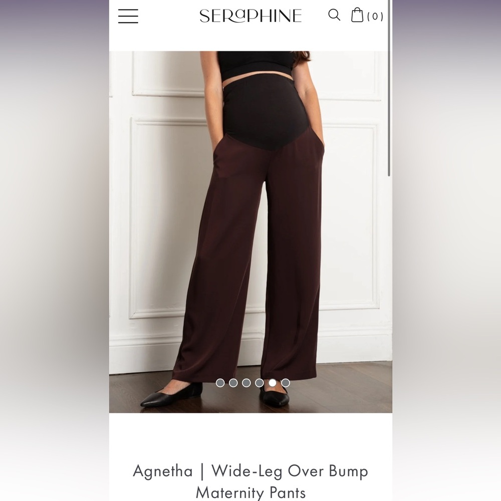 Seraphine Agnetha Maternity Pants, NWT, Size 8